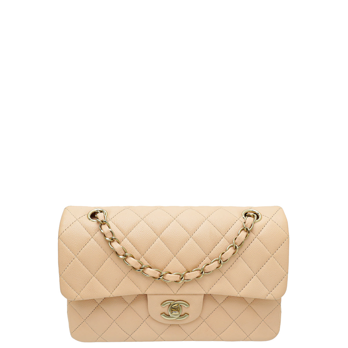 Chanel Light Peach Classic Double Flap Bag-Chanel-THE CLOSET