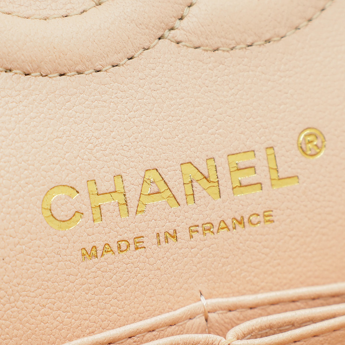 Chanel Light Peach Classic Double Flap Bag