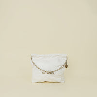 Chanel White 22 Small Bag