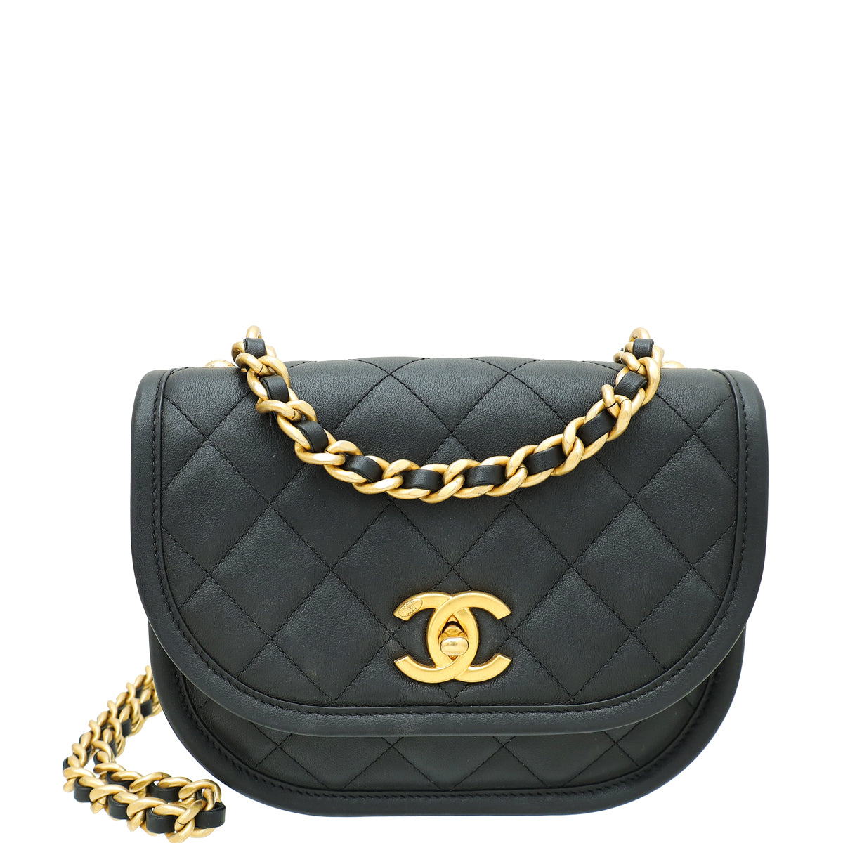 Chanel Black CC Flap Messenger Small Bag-Chanel-THE CLOSET