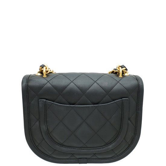 Chanel Black CC Flap Messenger Small Bag
