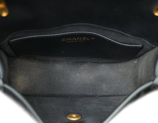 Chanel Black CC Flap Messenger Small Bag