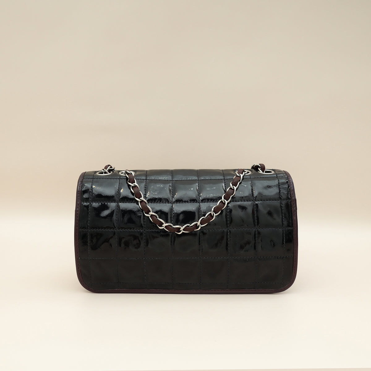 Chanel Bicolor CC Medium Chocolate Bar Flap Bag