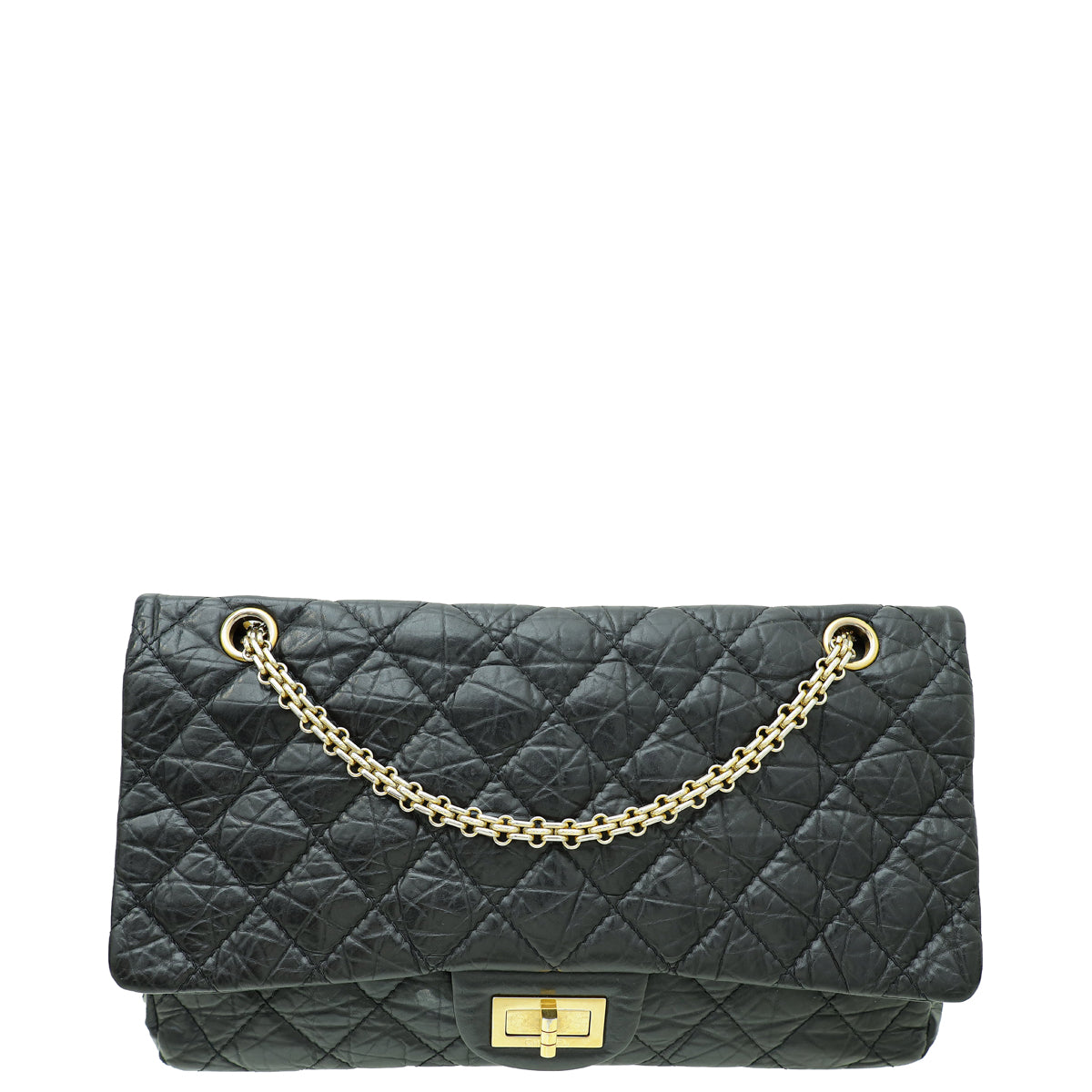 Chanel Black 2.55 Reissue Agate Double Flap 227 Bag-Chanel-THE CLOSET