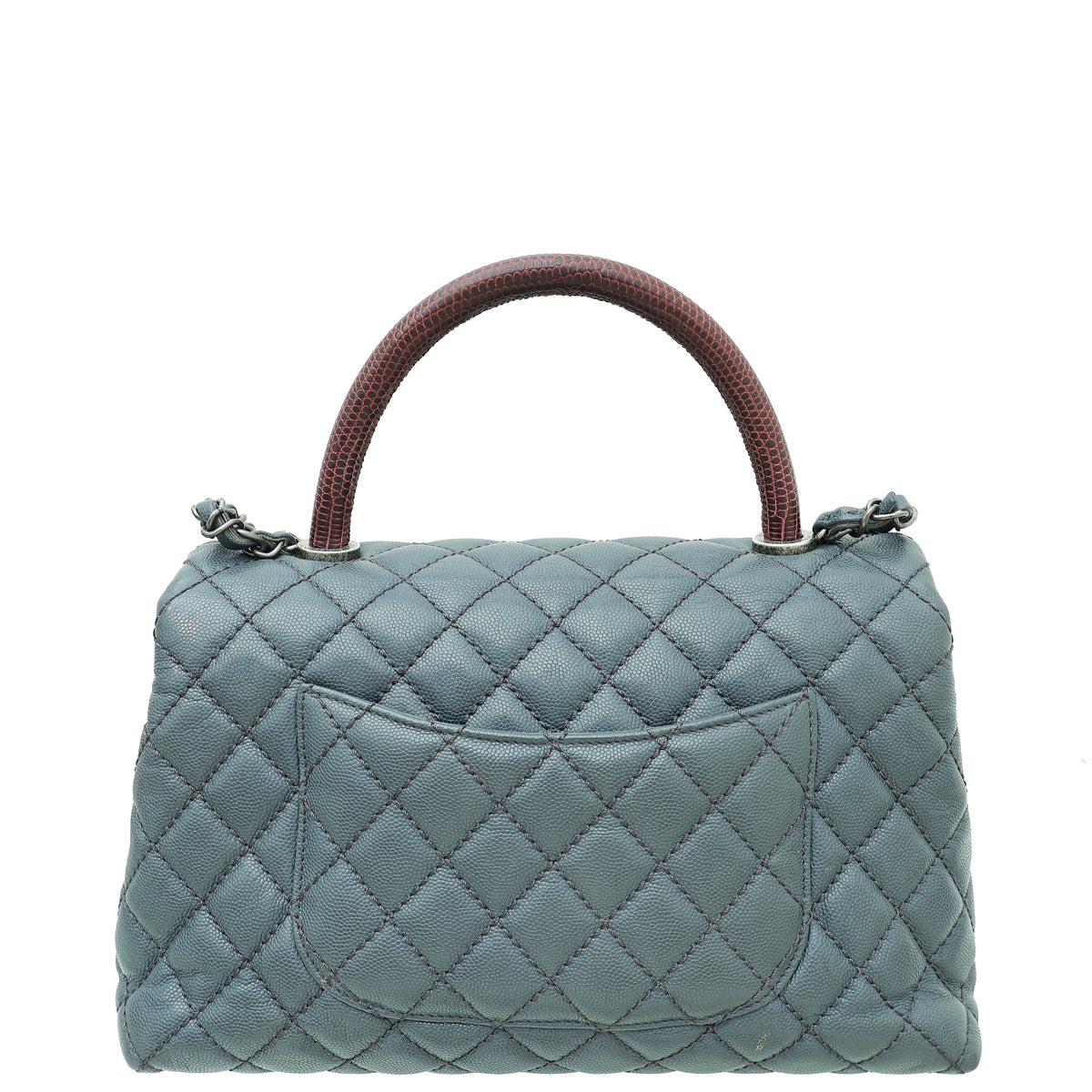 Chanel Grey CC Coco Handle Small Flap Bag-Chanel-THE CLOSET
