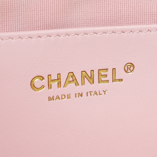 Chanel Pink CC Logo Backpack Small Bag-Chanel-THE CLOSET