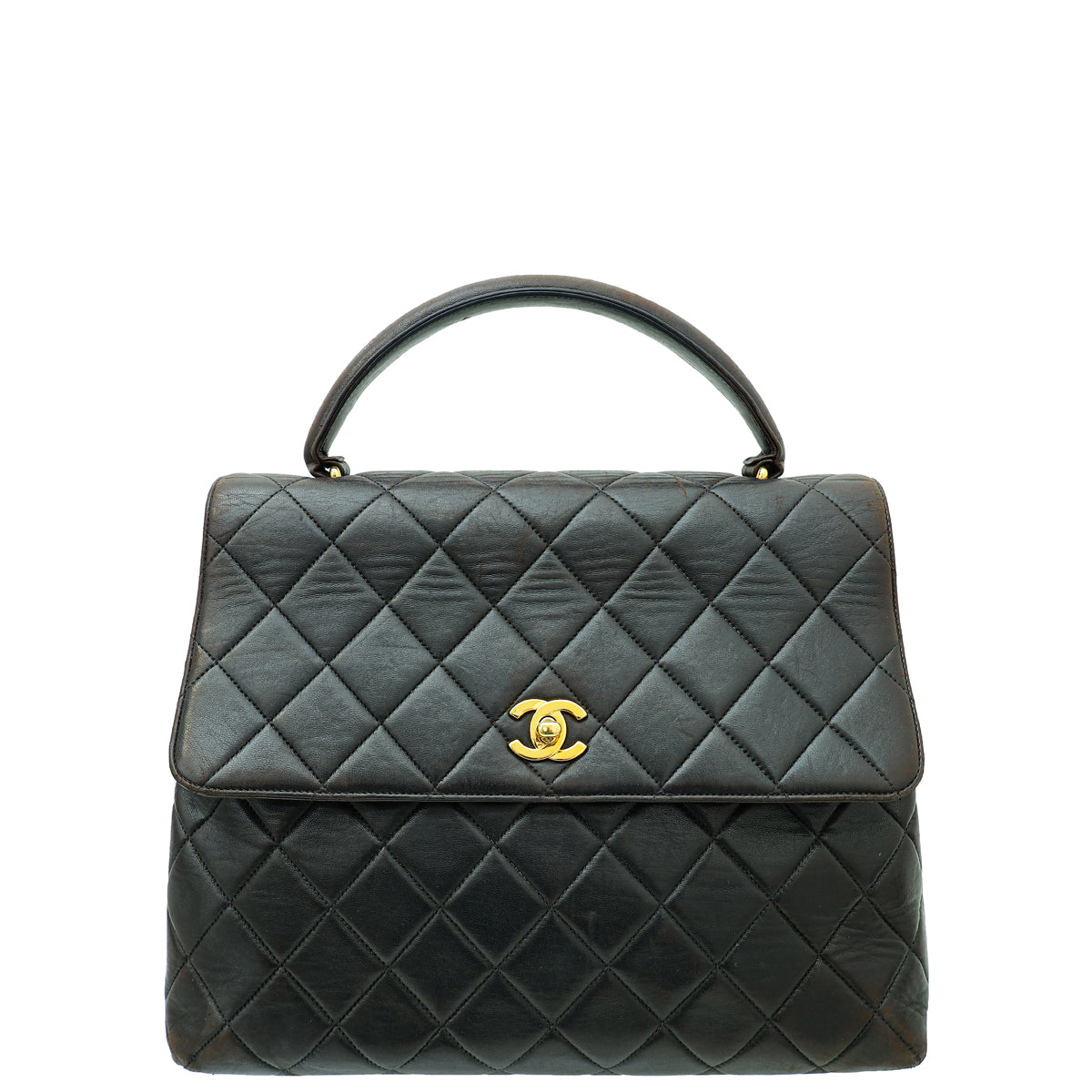 Chanel Black Vintage CC Kelly Top Handle Bag-Chanel-THE CLOSET