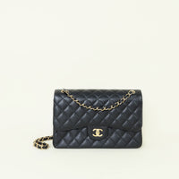 Chanel Black Classic Double Flap Jumbo Bag