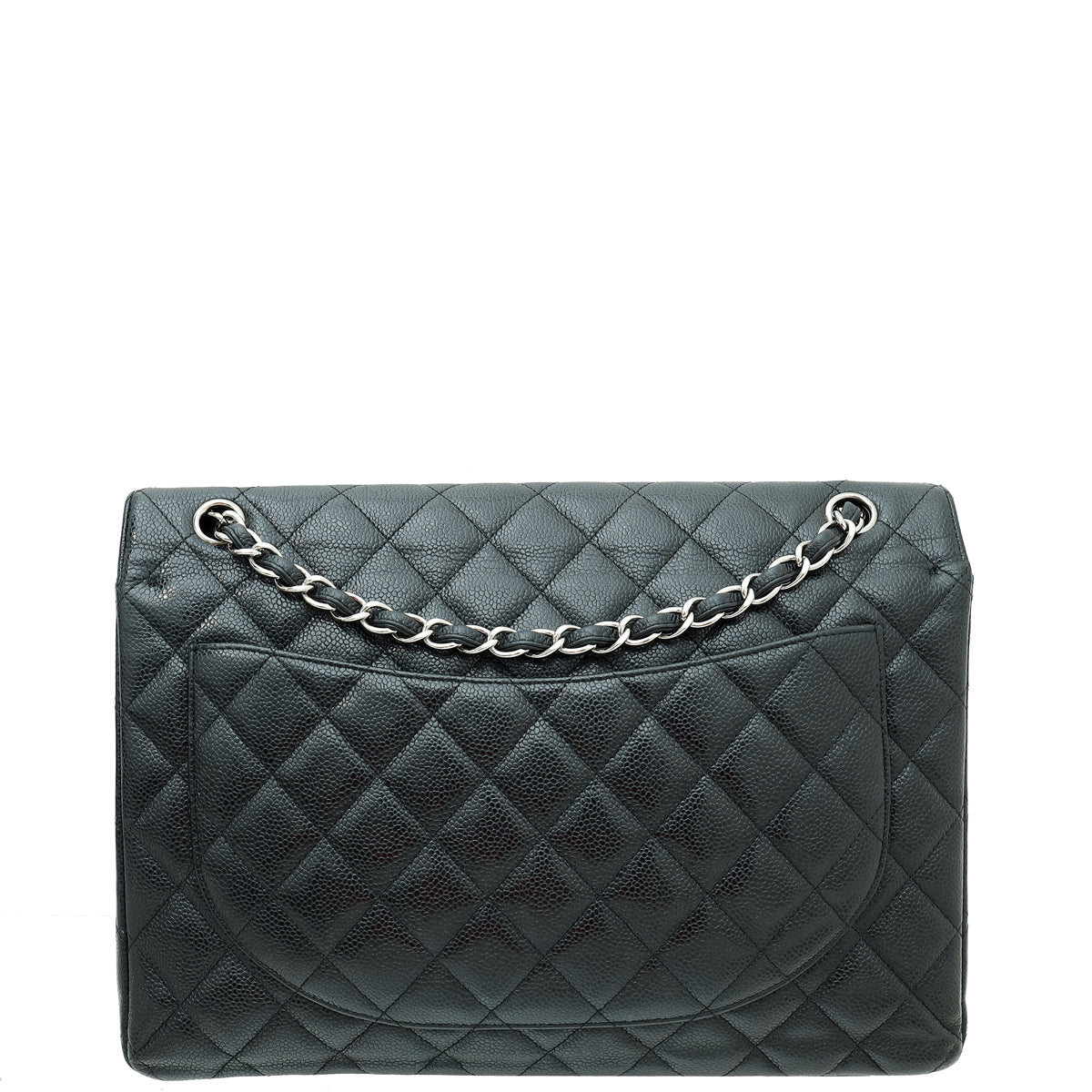 Chanel Black CC Classic Double Flap Maxi Bag-Chanel-THE CLOSET