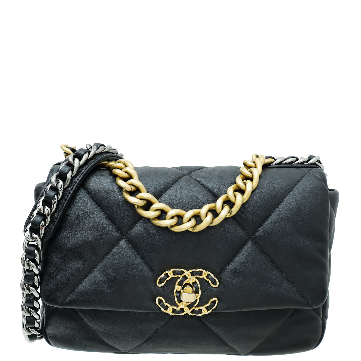 Chanel Black CC 19 Small Flap Bag-Chanel-THE CLOSET