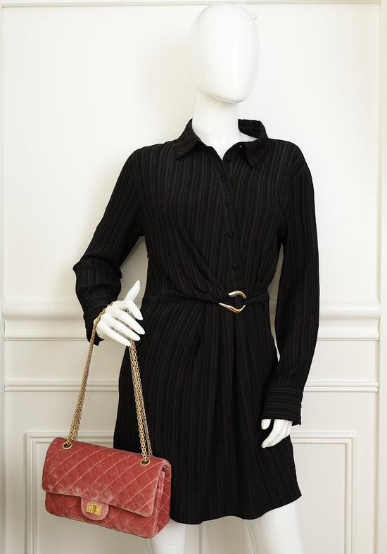 Chanel Old Rose 2.55 Reissue Velvet Double Flap 225 Bag