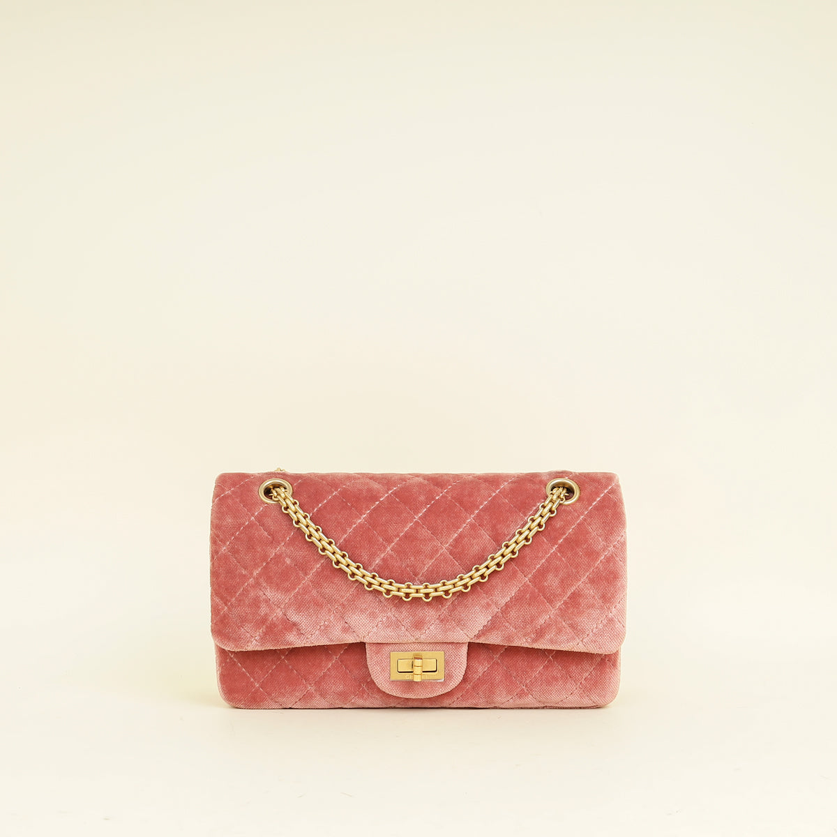 Chanel Old Rose 2.55 Reissue Velvet Double Flap 225 Bag