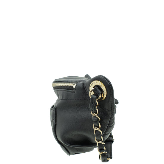 Chanel Black Bi Classic Waist Bag