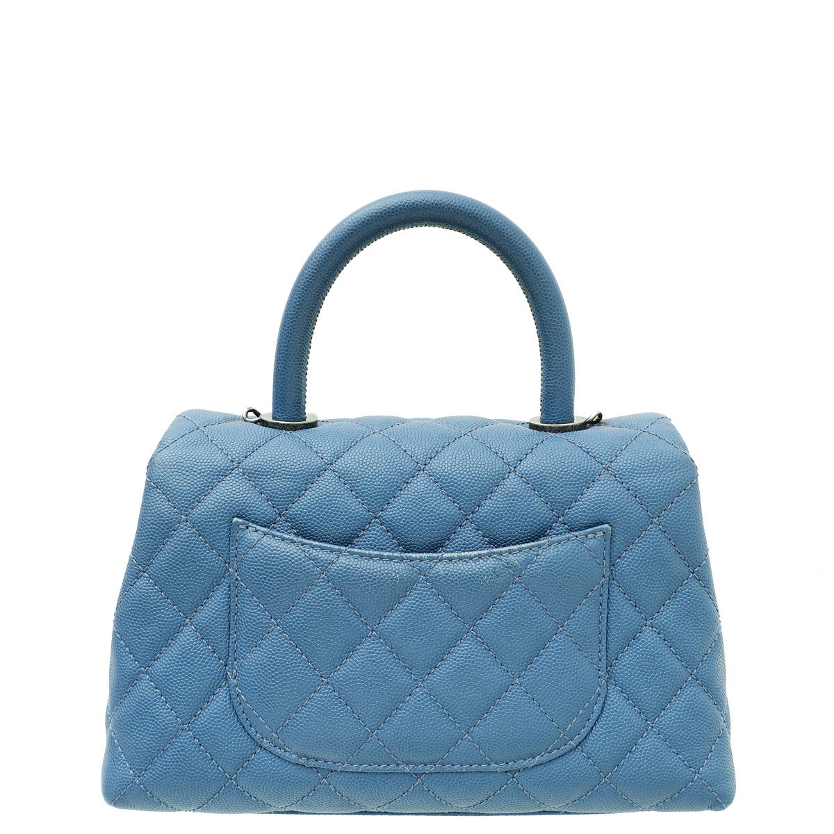 Chanel Blue CC Coco Handle Mini Bag-Chanel-THE CLOSET