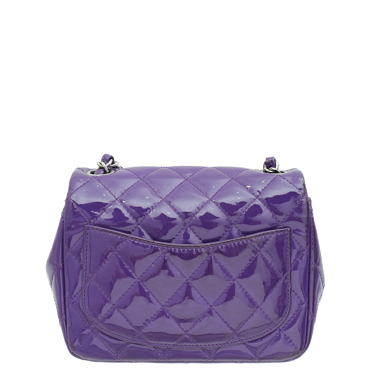 Chanel Purple Classic Flap Mini Square Bag-Chanel-THE CLOSET