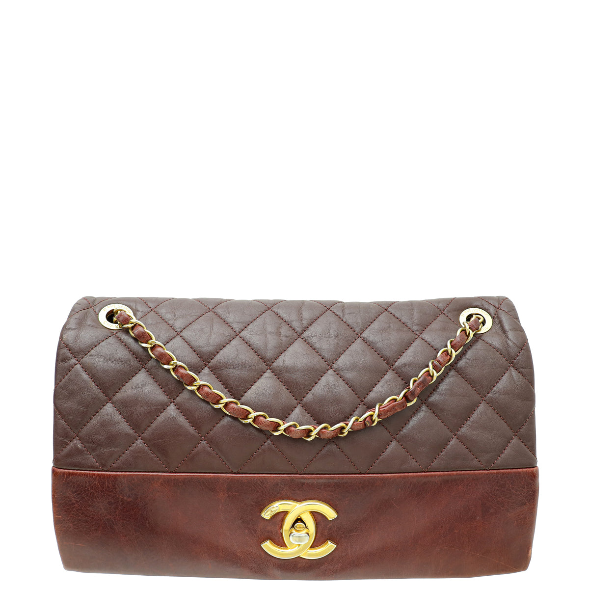 Chanel Burgundy CC Soft Elegance Jumbo Flap Bag-Chanel-THE CLOSET