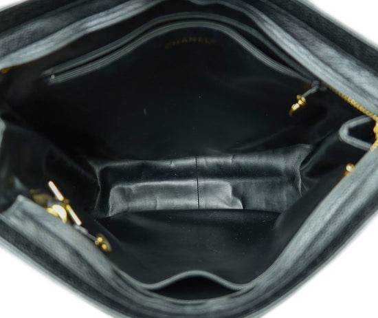 Chanel Black CC Triple Coco Tote Bag
