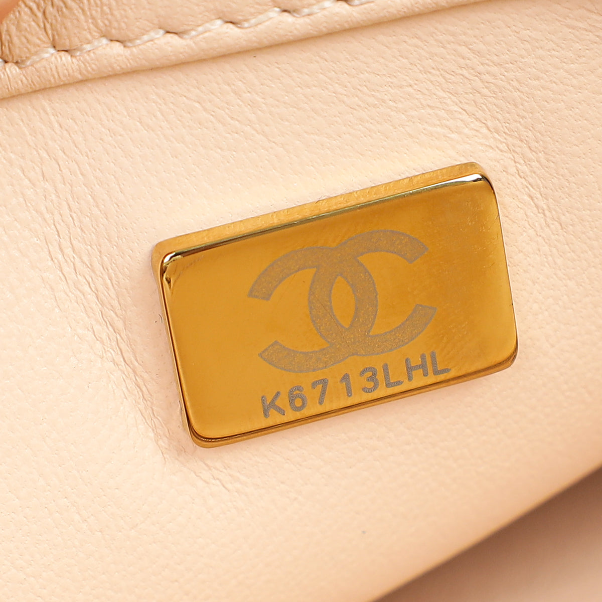 Chanel Light Peach CC Camellia Crush Small Flap Bag