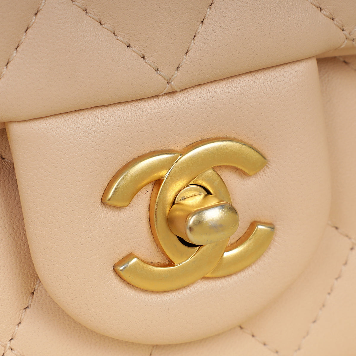 Chanel Light Peach CC Camellia Crush Small Flap Bag