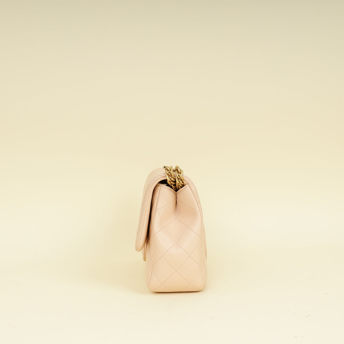 Chanel Light Peach CC Camellia Crush Small Flap Bag