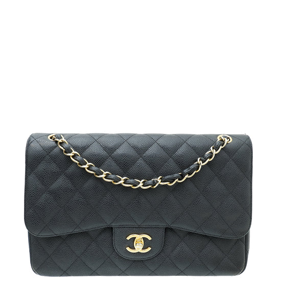 Chanel Black Classic Double Jumbo Flap Bag