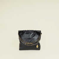 Chanel Black 22 Small Shoulder Bag