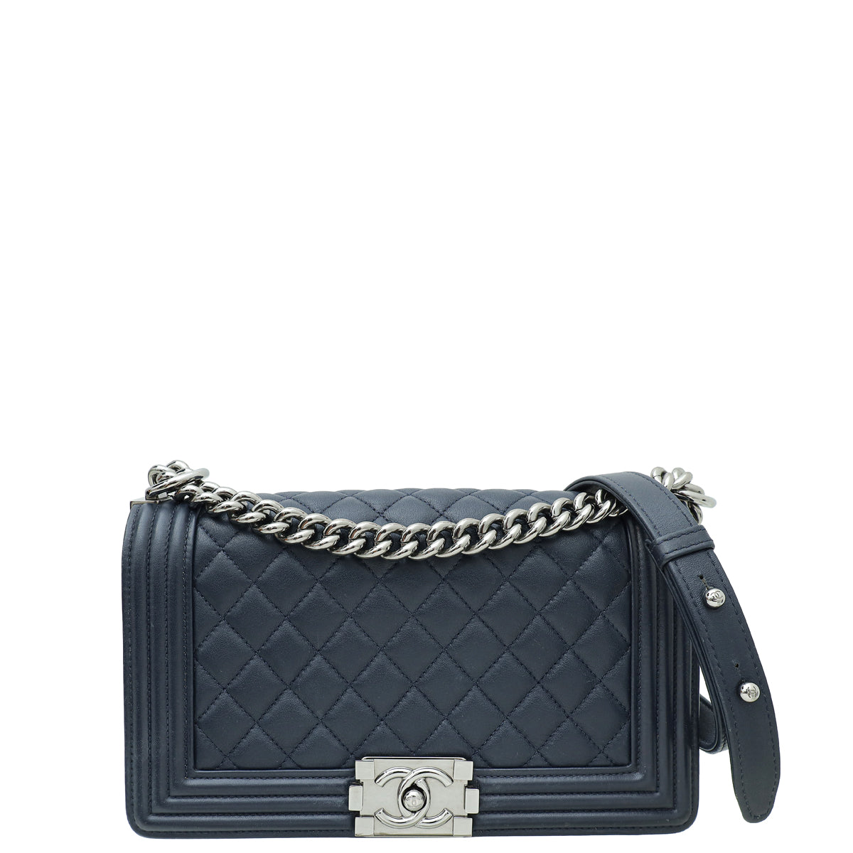 Chanel Indigo Blue Le Boy Medium Flap Bag-Chanel-THE CLOSET