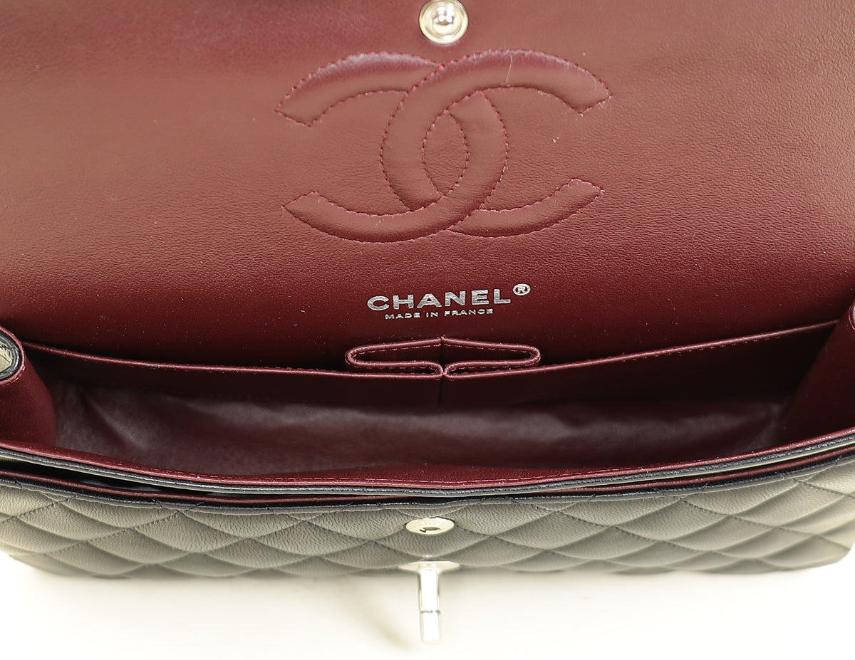 Chanel Black CC Classic Double Flap Medium Bag