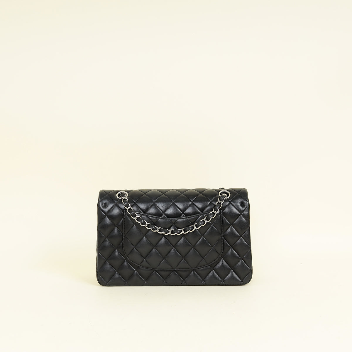 Chanel Black CC Classic Double Flap Medium Bag