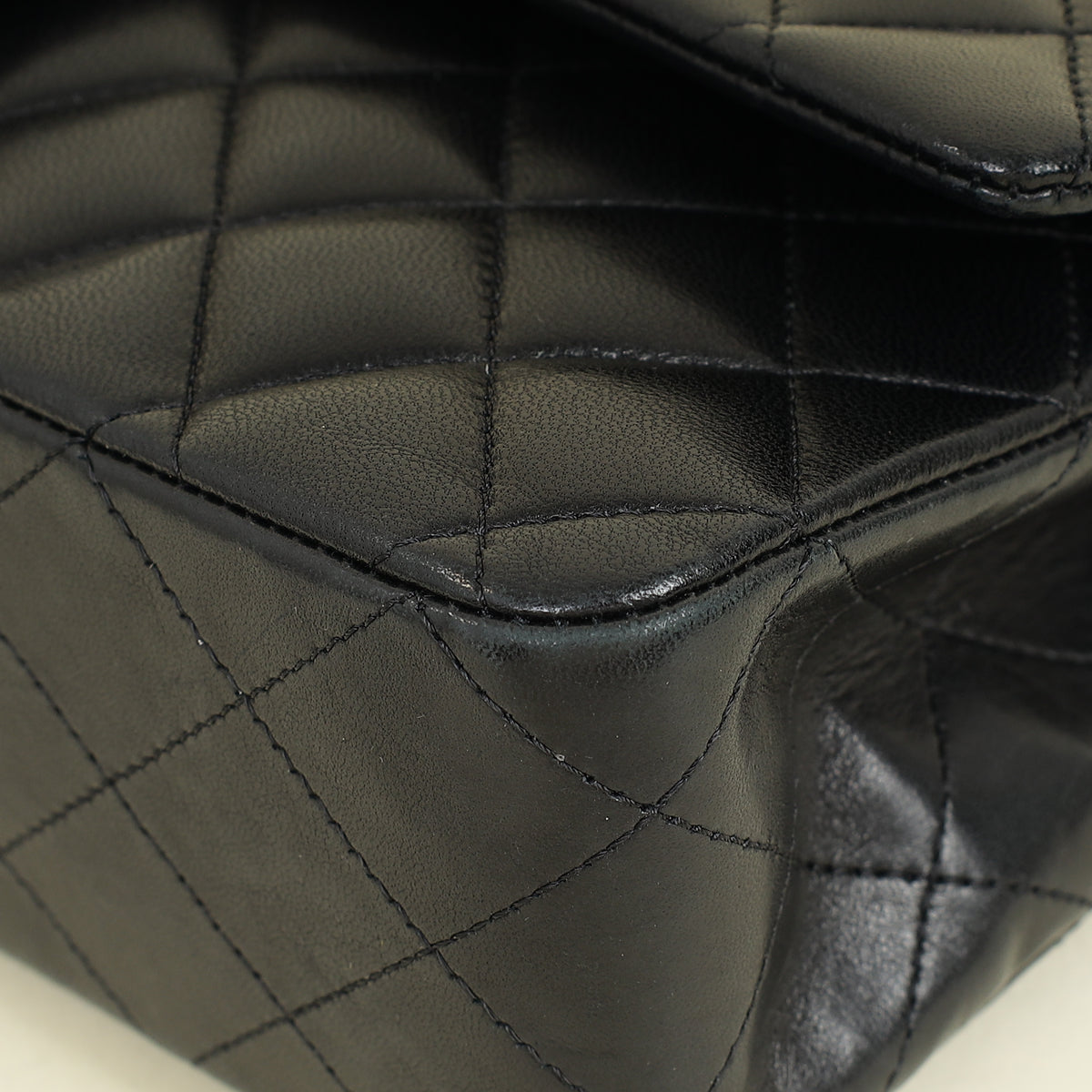 Chanel Black CC Classic Double Flap Medium Bag