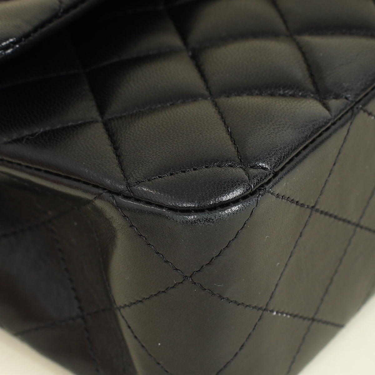 Chanel Black CC Classic Double Flap Medium Bag