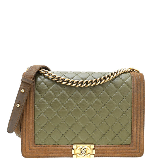 Chanel Bicolor Paris-Edinburgh Le Boy Large Bag