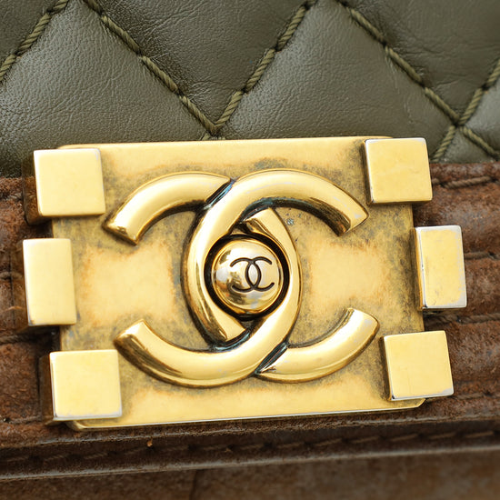 Chanel Bicolor Paris-Edinburgh Le Boy Large Bag