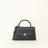 Chanel Black Coco Handle Large Bag