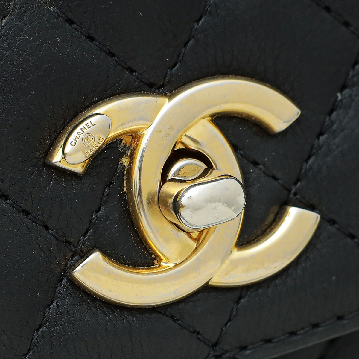 Chanel Black CC Diana Moon Flap Bag