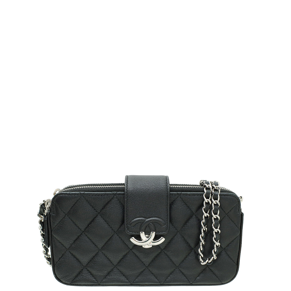 Chanel Black CC Box Clutch With Chain-Chanel-THE CLOSET