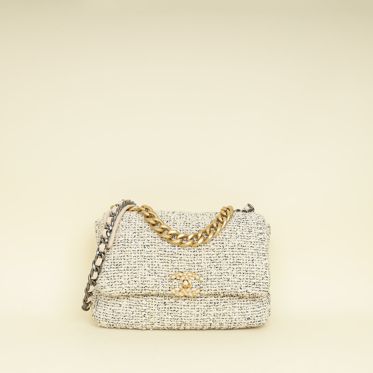 Chanel Tricolor 19 Tweed Flap Bag