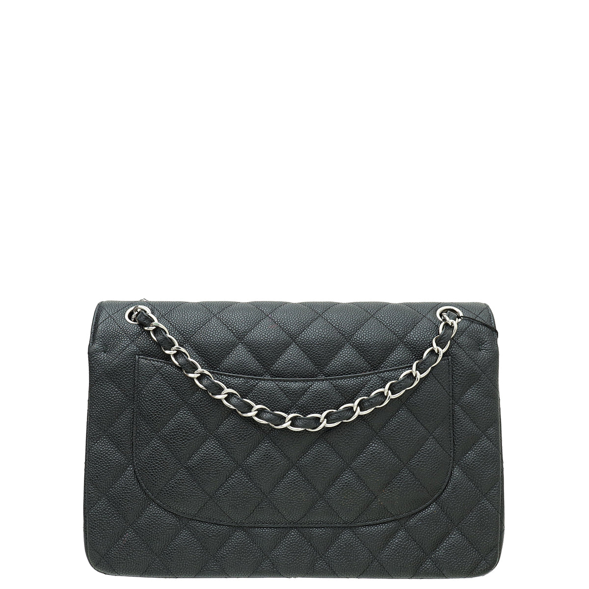 Chanel Black Classic Double Flap Jumbo Bag