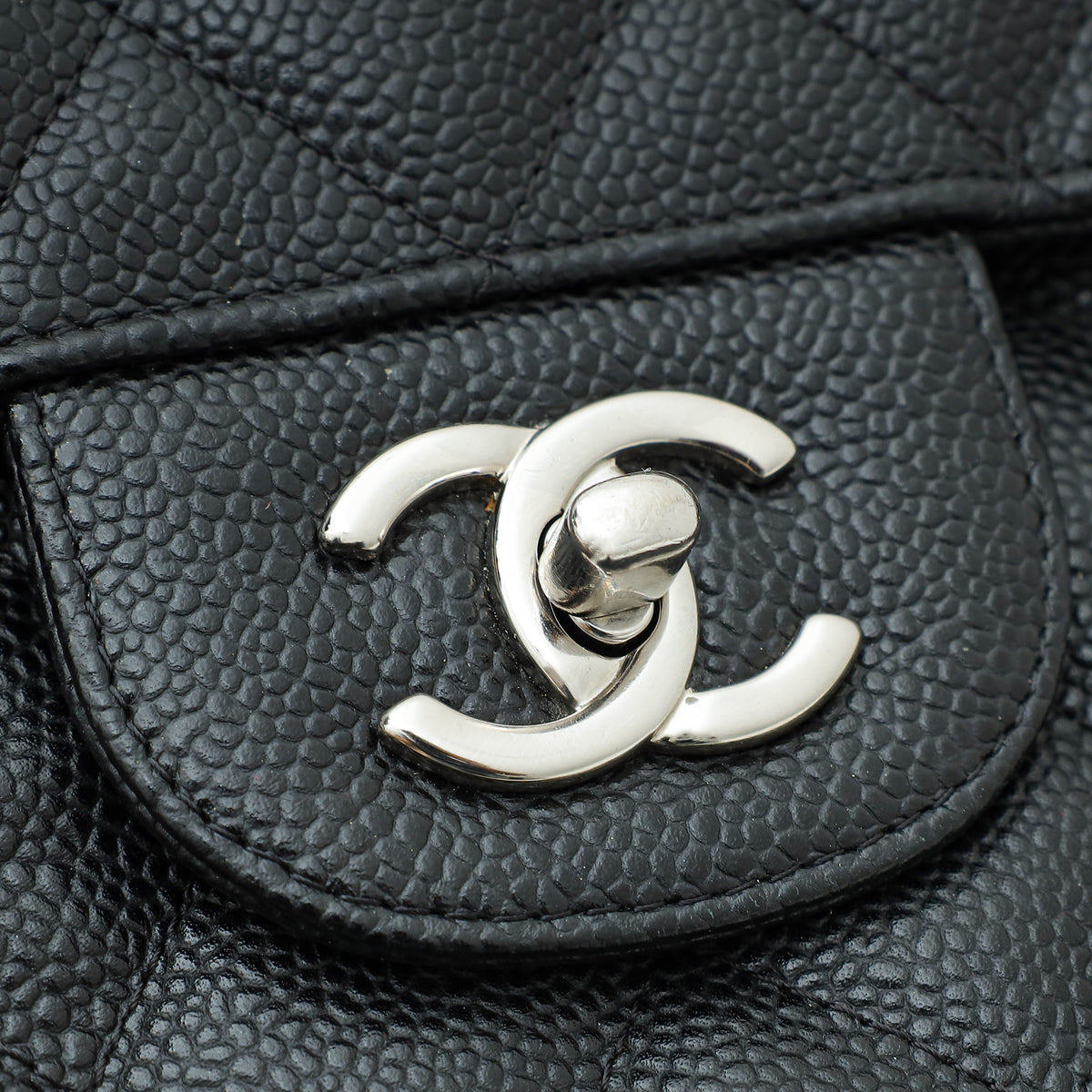 Chanel Black Classic Double Flap Jumbo Bag