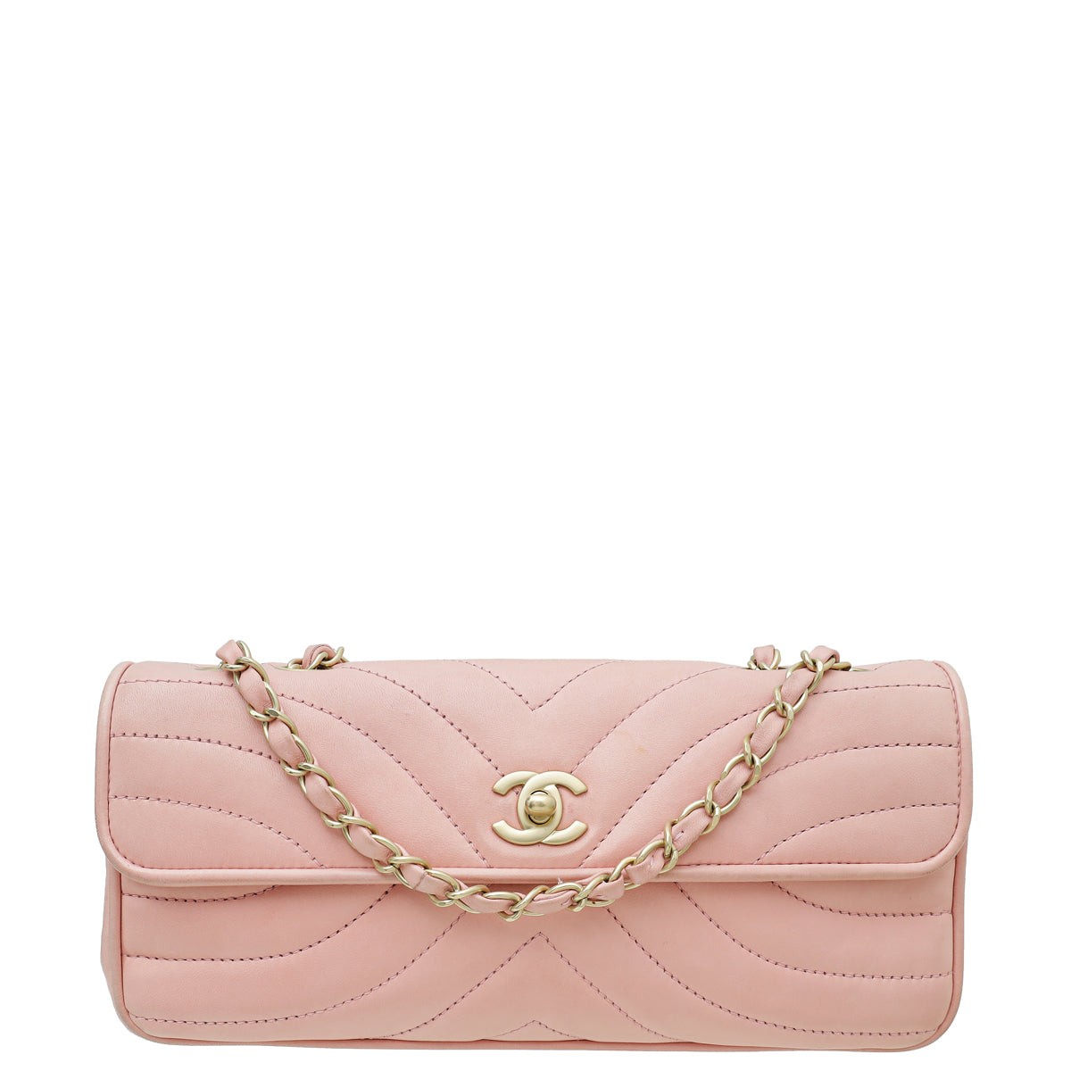 Chanel Pink East West Flap Bag-Chanel-THE CLOSET