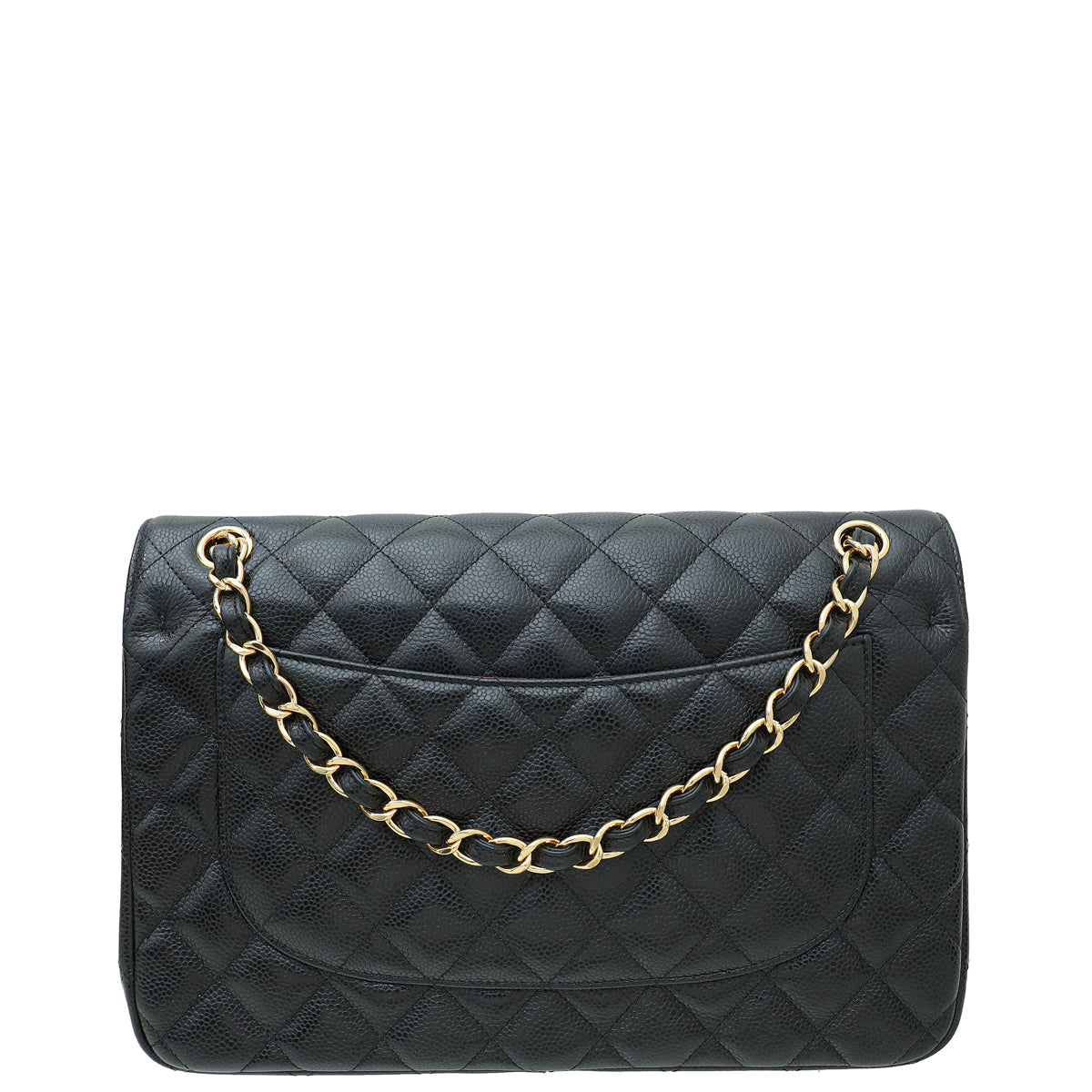 Chanel Black CC Classic Jumbo Double Flap Bag-Chanel-THE CLOSET
