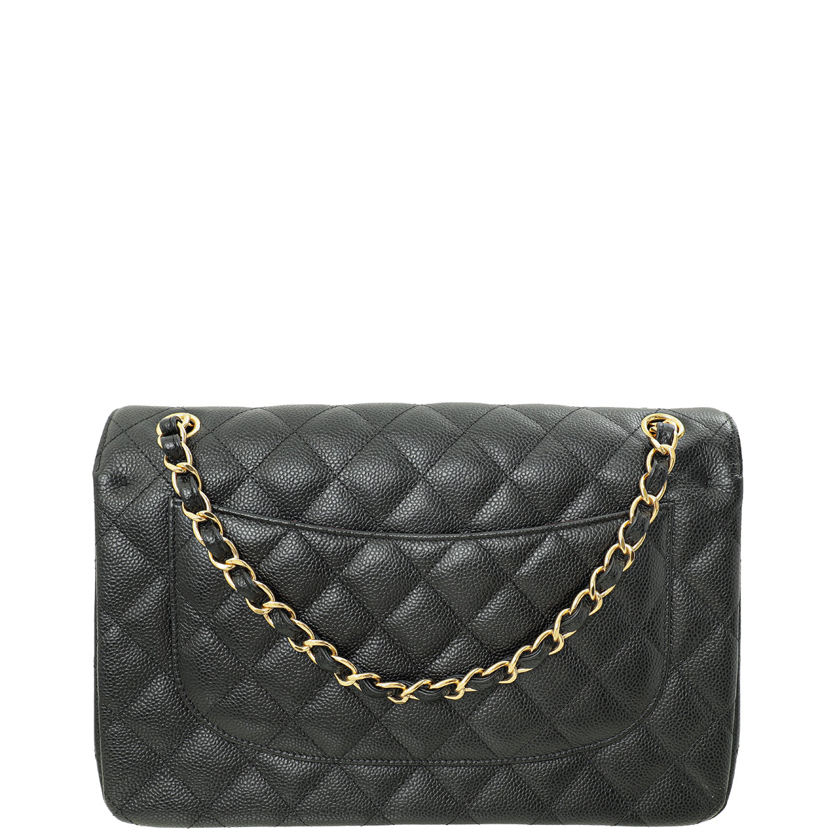 Chanel Black CC Classic Double Flap Jumbo Bag