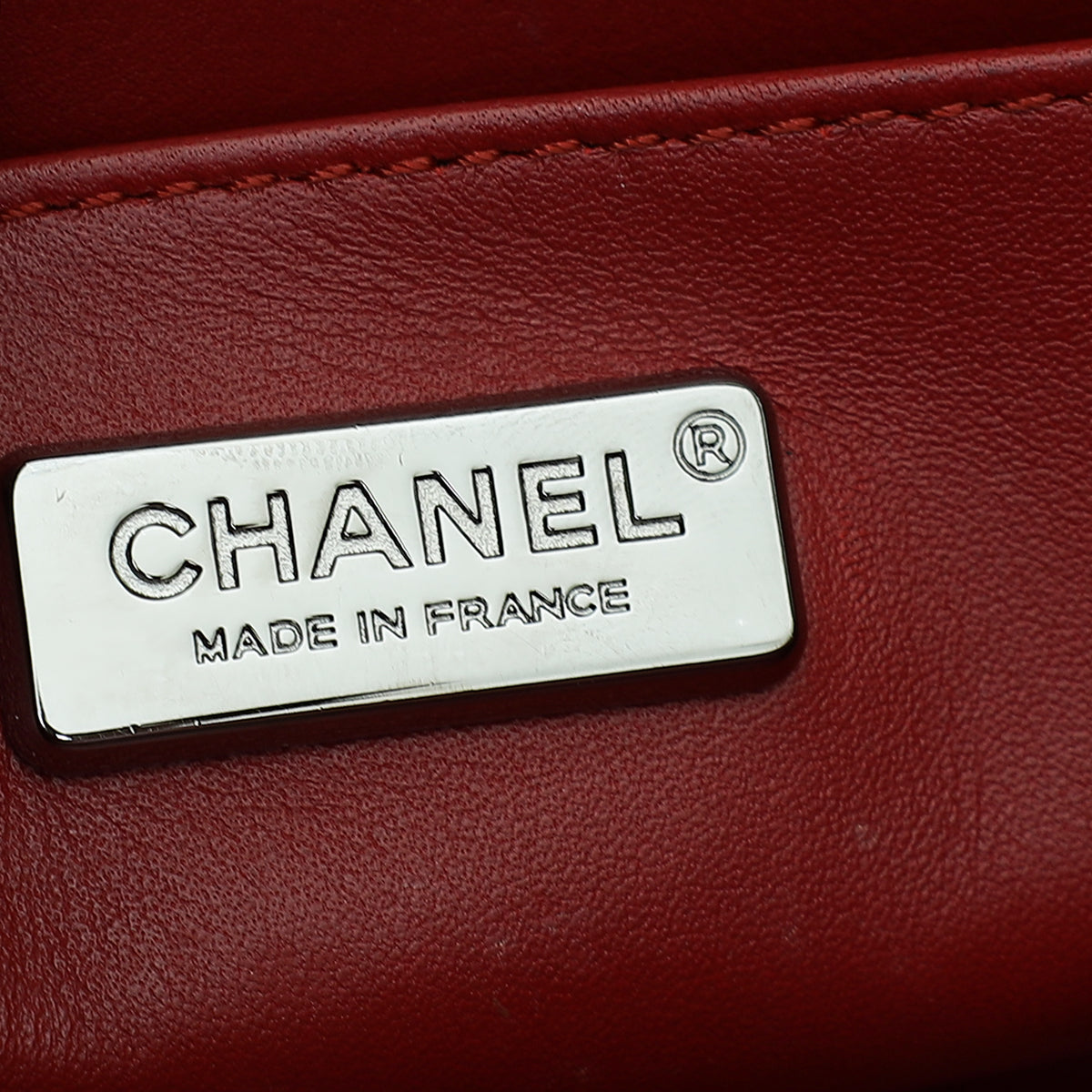 Chanel Red Classic Python Mini Rectangular Flap Bag