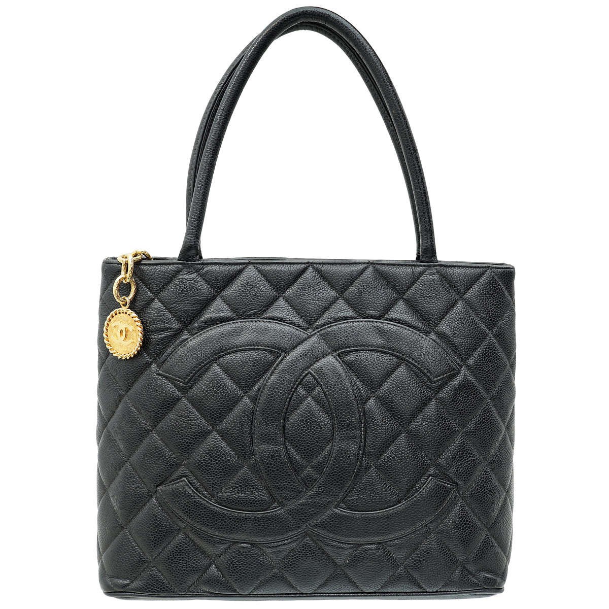 Chanel Black CC Timeless Medallion Tote Bag-Chanel-THE CLOSET