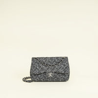 Chanel Bicolor Tweed Double Flap Jumbo Bag