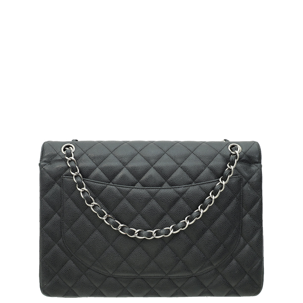 Chanel Black CC Classic Double Flap Maxi Bag-Chanel-THE CLOSET