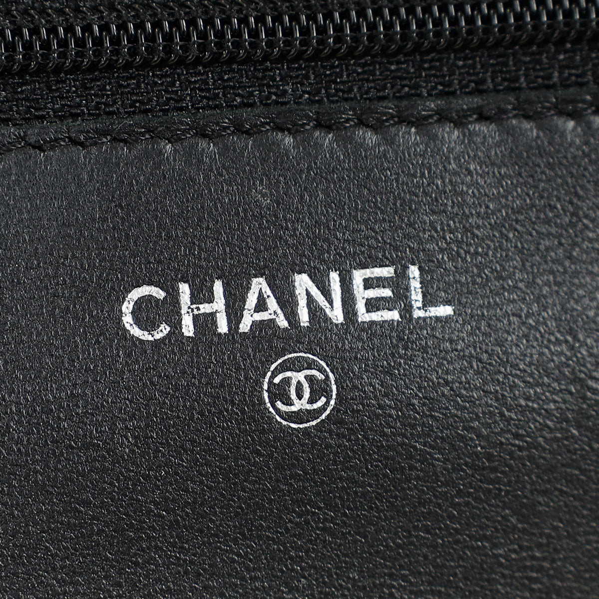 Chanel Black CC Classic Wallet On Chain