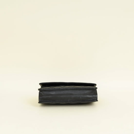 Chanel Black CC Classic Wallet On Chain