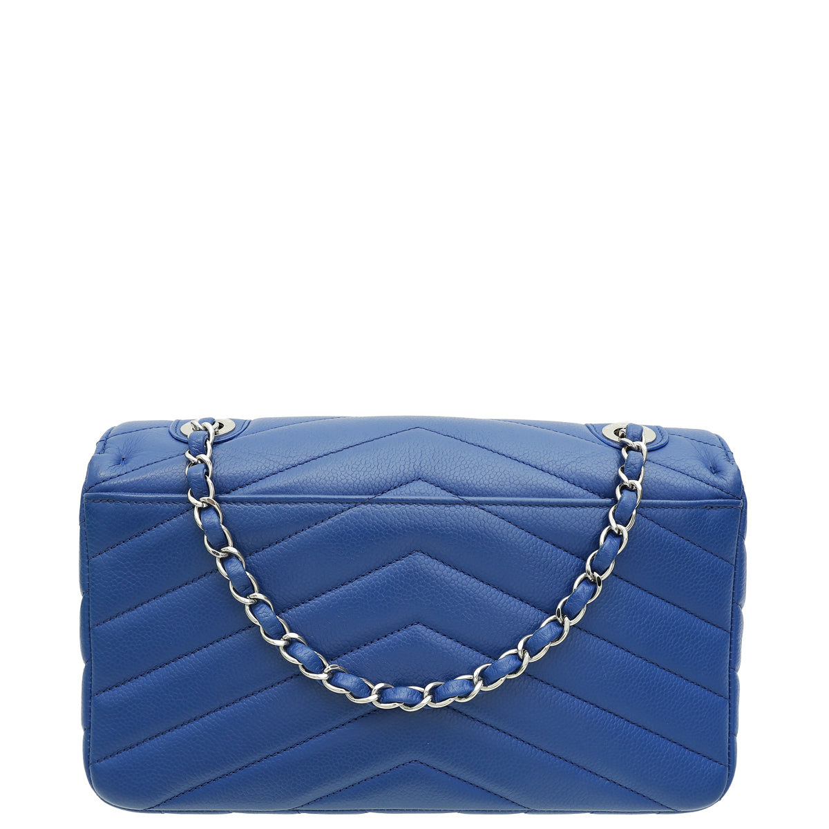 Chanel Royal Blue Lady Chevron Flap Bag-Chanel-THE CLOSET