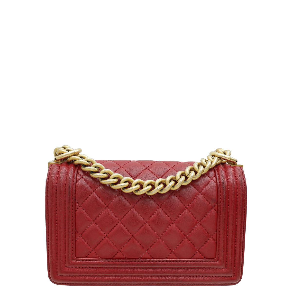 Chanel Red Le Boy Small Flap Bag-Chanel-THE CLOSET